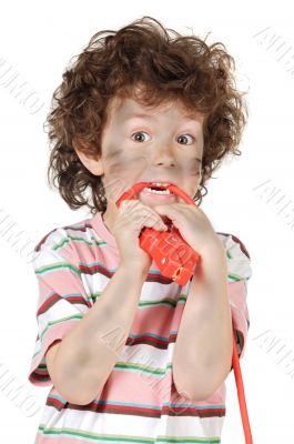 boy victim with electricity