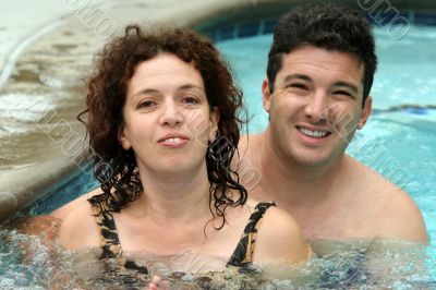 Couple in the pool