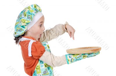 Adorable future cook