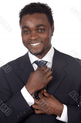 attractive african businessman