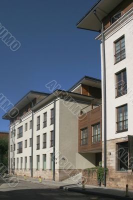 living house in the center of town.