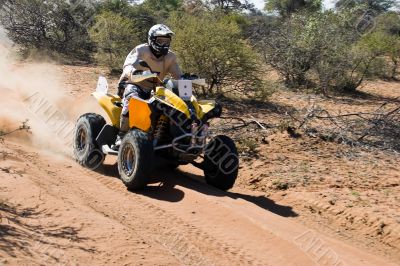 Quad bike desert race