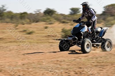 Quad bike desert race