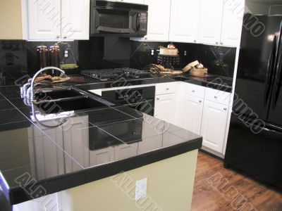 Black and White Kitchen