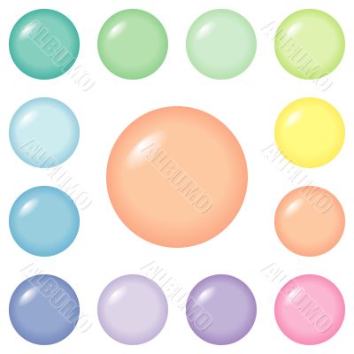 Buttons - round and pastel Buttons - round and pastel