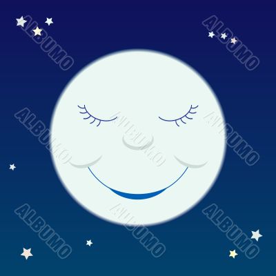 Cartoon moon Cartoon moon