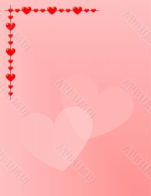 Stationery design: Hearts Stationery design: Hearts