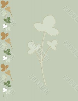 Stationery: Flowers and leaves Stationery: Flowers and leaves