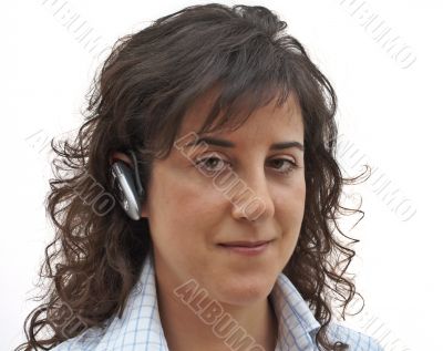 Customer Service woman with headset
