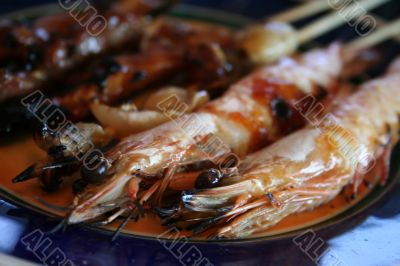 Grilled shrimp