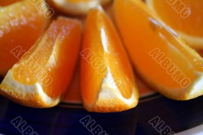 Sliced oranges