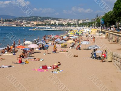 cannes beach, france cannes beach, france