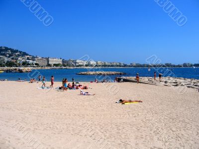 cannes beach in france
