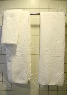 White Towel in Bathroom