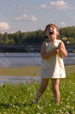 Singing on the bank of the river