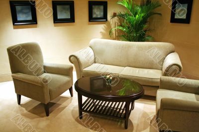 Sofas and table
