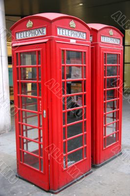 Two London Phone Booths