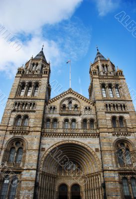 natural history museum - entrance towers