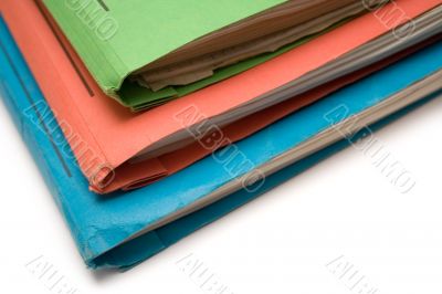 Colorful Binders - Top View