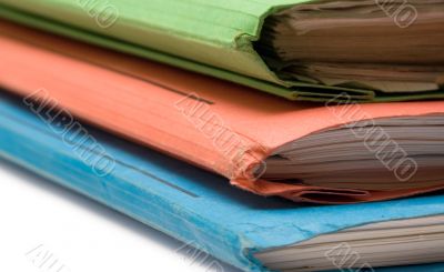 Colorful Binders - Front Side View