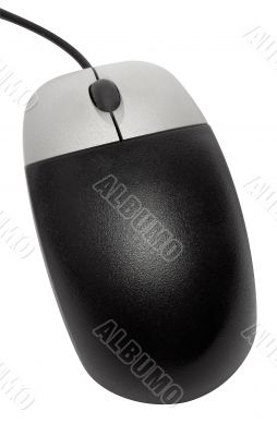 Black Computer Mouse w/ Path