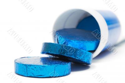 Tube of Wrapped Pills - Front View
