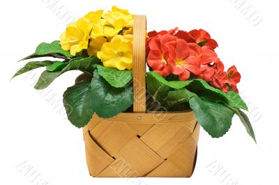 Basket with Flowers - Path Included