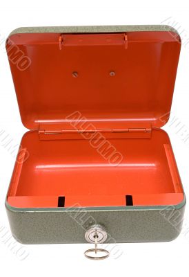 Empty Cash Box w/ Path - Top Front View
