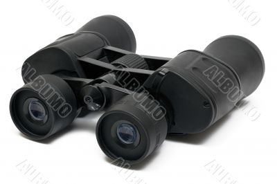 Binoculars Front - Top Side View w/ Path