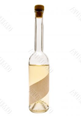 Clear Bottle w/ Blank Label - Path Included
