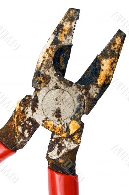 Corroded Pliers w/ Path - Close View