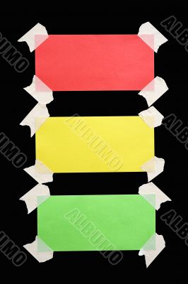 Taped Down Traffic Light Notes w/ Path