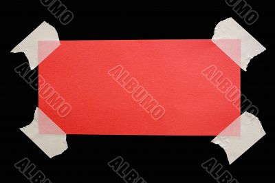 Taped Down Red Note w/ Path