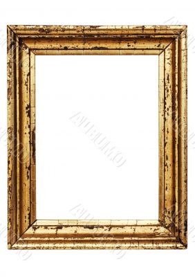 Weathered Golden Picture Frame w/ Path