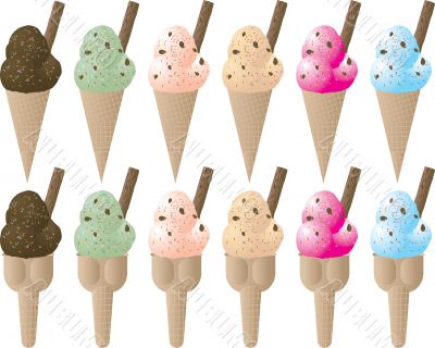 ice cream variation sprinkle