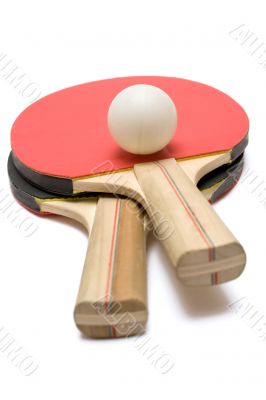 Two Ping Pong Paddles w/ Ball