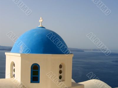Church - Blue dome roof