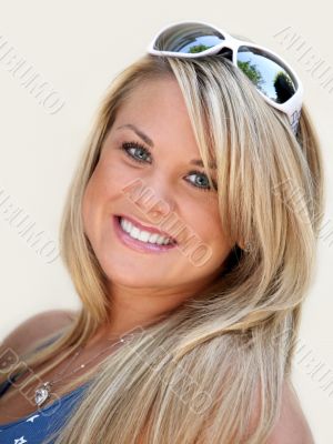 Beautiful blond woman