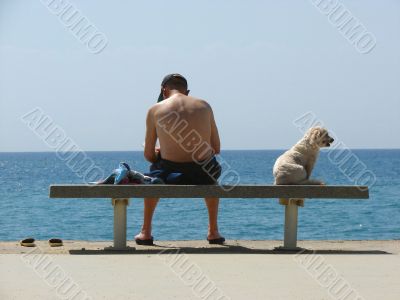 Having a rest on quay