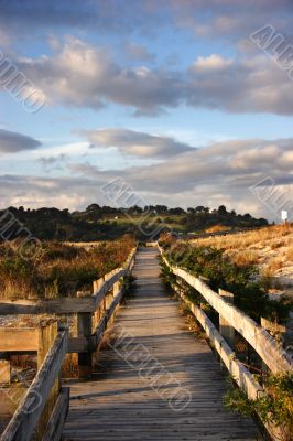 Woodern Walkway from beach