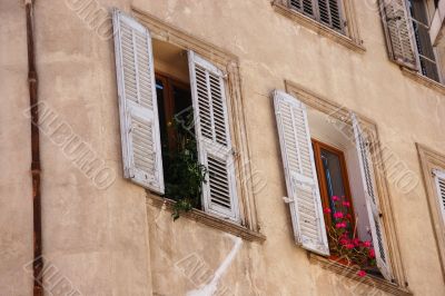 Two Old wooden shutters