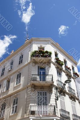 Old corner apartments with balcony