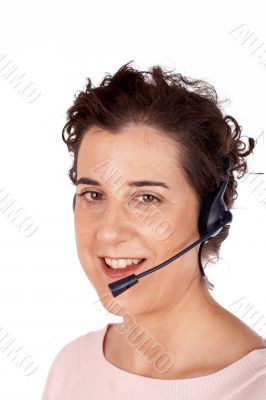 Customer support girl