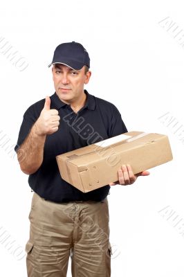Courier success gesture Courier success gesture