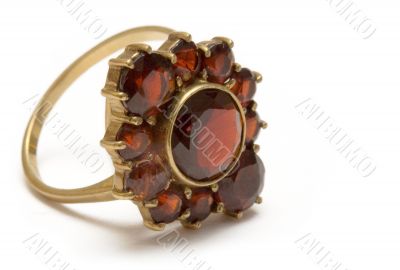 Small Vintage Garnet Ring