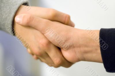 Boys Shaking Hands