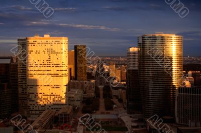 Cityscape of Paris at Dawn