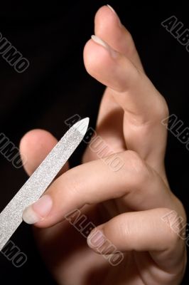 Filing Fingernails Filing Fingernails
