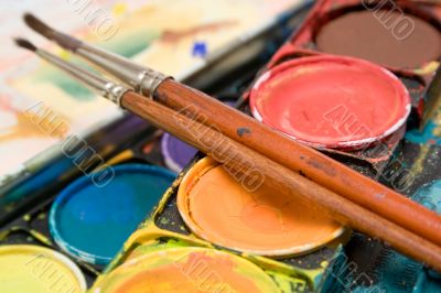 Watercolors - Close View Watercolors - Close View