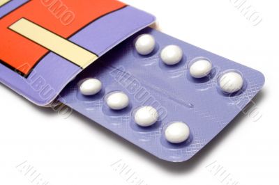 Pack of Birth Control Pills - Close View